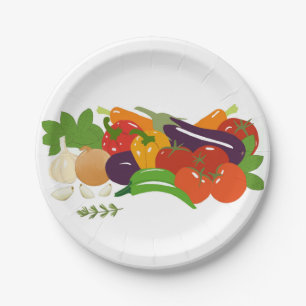 Plato De Papel Verdura