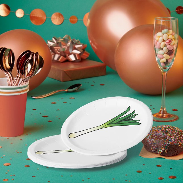 Plato De Papel Verduras de hoja (Subido por el creador)