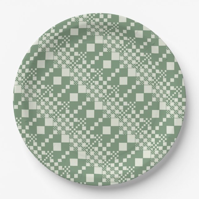 Plato De Papel Verificado, comprueba en verde (Anverso)