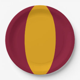 Plato De Papel Vertical Stripe Custom Party Plate