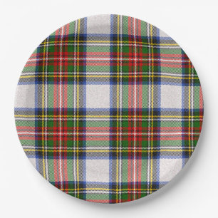 Plato De Papel Vestido real Stewart Plaid Scottish