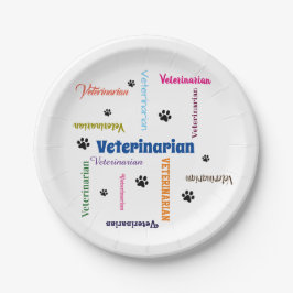Plato De Papel Veterinarian Paper Plates