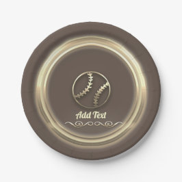 Plato De Papel Vibe de temporada de vacaciones de oro