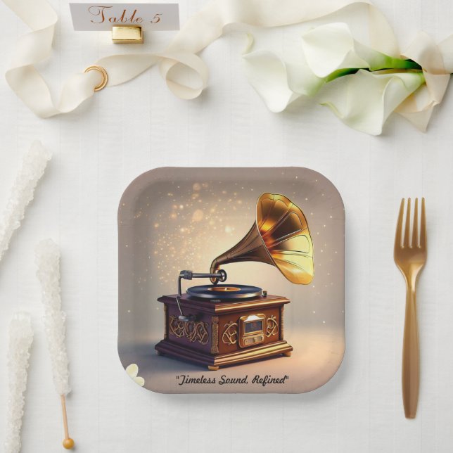 Plato De Papel "Vibes de época" (Boda)