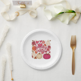 Plato De Papel Vibraciones Espeluznantes - Halloween 