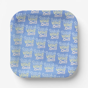 Plato De Papel Vibraciones Positivas Solo