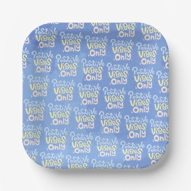 Plato De Papel Vibraciones Positivas Solo (Anverso)