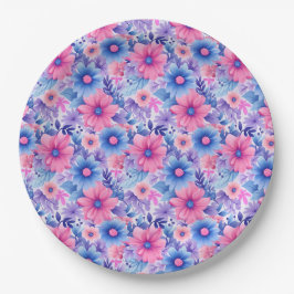 Plato De Papel 🍽 vibrante orgullo bisexual inspiró 🌈 🌼