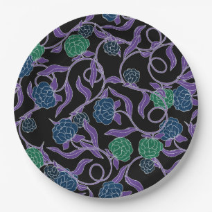 Plato De Papel Vid Verde a la Luz de la Luna - Colección Mysticoo
