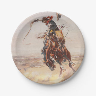Plato De Papel Vida del vaquero de la CAMISETA