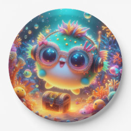 Plato De Papel Vida marina