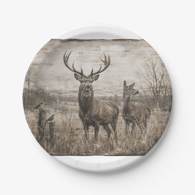 Plato De Papel Vida silvestre (Anverso)
