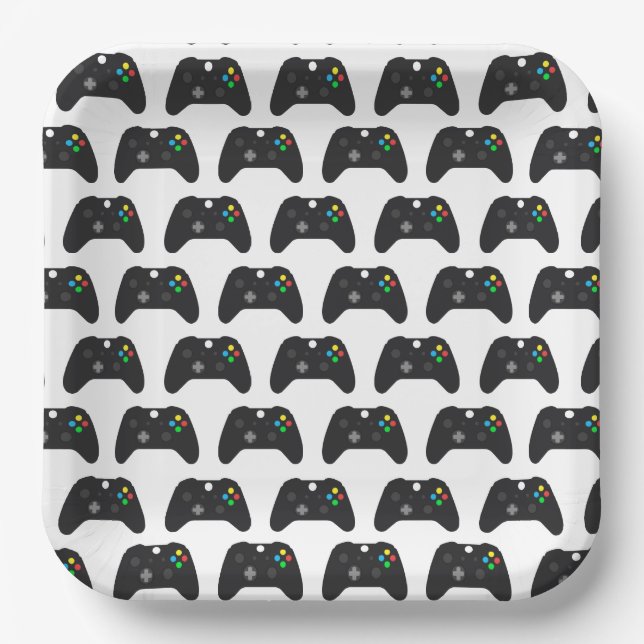Plato De Papel Video Games Gaming (Anverso)
