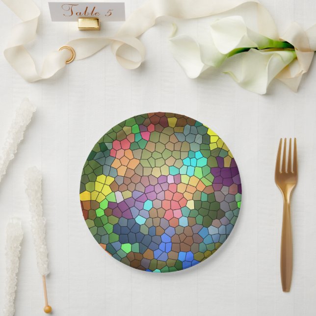 Plato De Papel Vidrio contenido por Shirley Taylor (Boda)