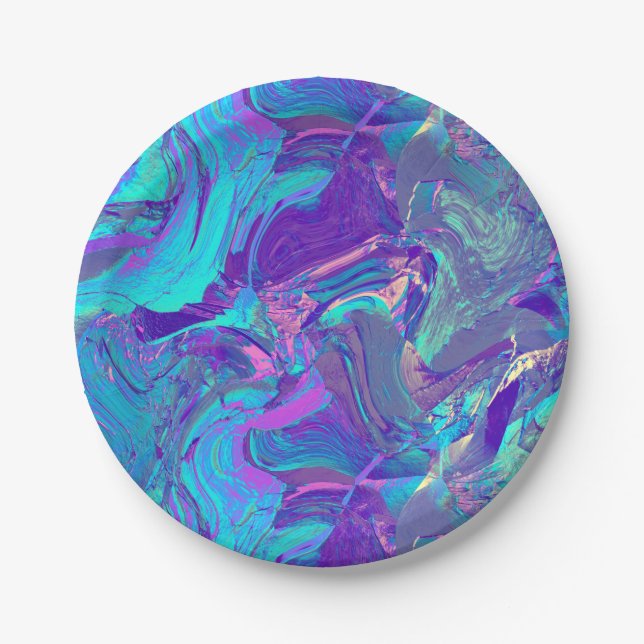 Plato De Papel vidrio de ala de hadas: (Anverso)