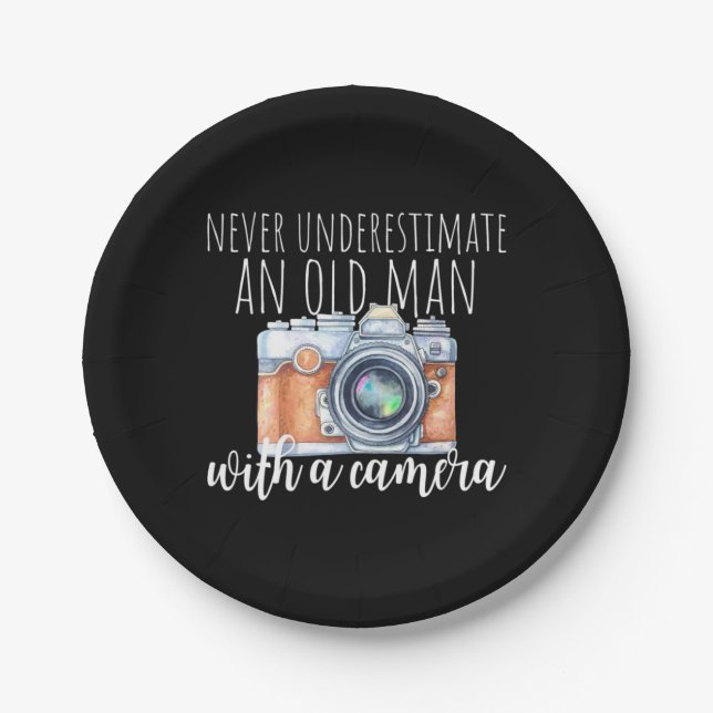 Plato De Papel Viejo Con Cámara (Anverso)