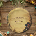 Plato De Papel Viejo mapa del partido de cumpleaños del pirata Vi<br><div class="desc">¡Ahoy, mateys! Fija su mesa de fiestas para una fiesta de parachoques con nuestras Placas de Papel de Cumpleaños Temáticas de Pirata! Estos platos robustos son perfectos para servir todo tu grubo pirata favorito, desde pepitas del tesoro enterradas hasta ensalada de algas. Con un diseño pirata audaz con cráneo y...</div>