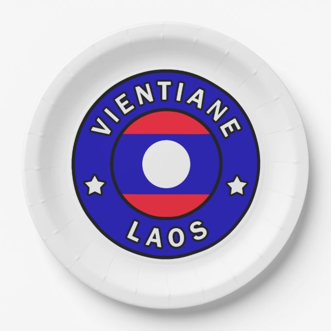 Plato De Papel Vientiane Laos (Anverso)