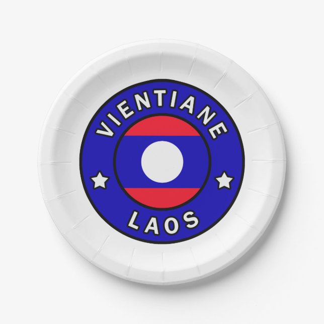 Plato De Papel Vientiane Laos (Anverso)