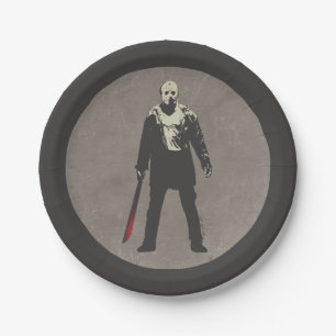 Plato De Papel Viernes 13 Arte de caracteres Jason Voorhees