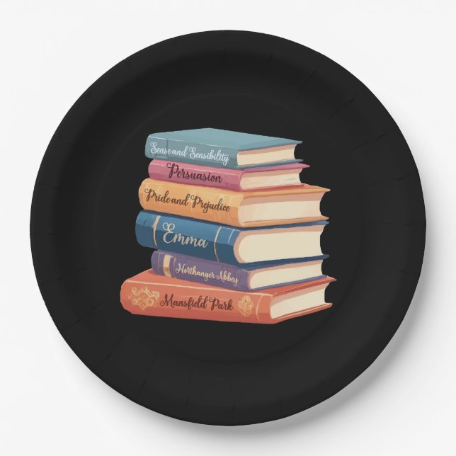 Plato De Papel VII Novelas de Jane Austen (Anverso)