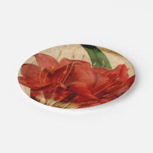 Plato De Papel VIII floral vibrante