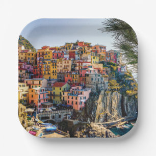 Plato De Papel Villa Escenaria, Cinque Terre, Liguria, Italia Pap