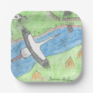 Plato De Papel Village Vibes