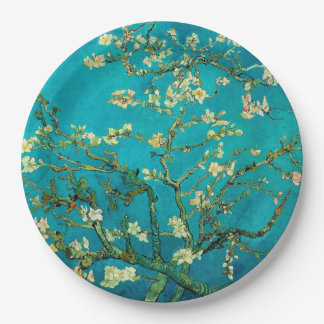 Plato De Papel Vincent Van Gogh Blossoming Almond Tree Floral Art