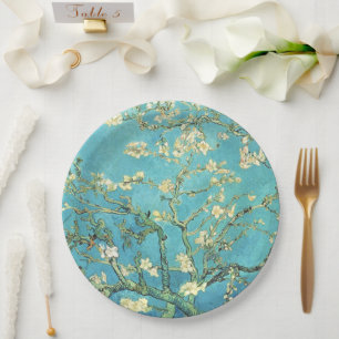 Plato De Papel Vincent van Gogh Blossomong Almond Tree