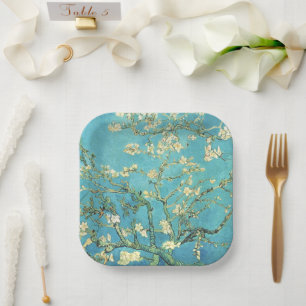 Plato De Papel Vincent van Gogh Blossomong Almond Tree