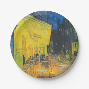 Plato De Papel Vincent Van Gogh Cafe Terrace Masterpiece