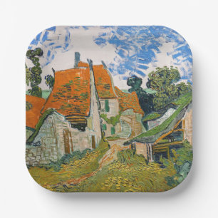 Plato De Papel Vincent van Gogh - Calle de Auvers-sur-Oise