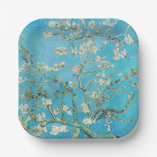 Plato De Papel Vincent van Gogh - Flor de Almendro