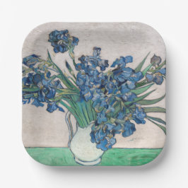 Plato De Papel Vincent van Gogh - Irises
