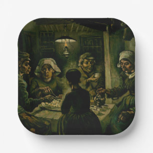 Plato De Papel Vincent van Gogh - Los comedores de papa