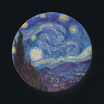 Plato De Papel VINCENT VAN GOGH - Noche estrellada 1889<br><div class="desc">VINCENT VAN GOGH - Noche estrellada 1889Óleo sobre lienzo</div>