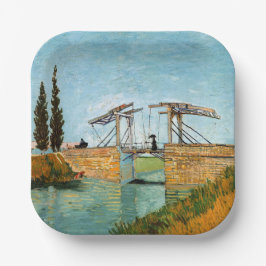 Plato De Papel Vincent van Gogh - Puente Langlois en Arles #3
