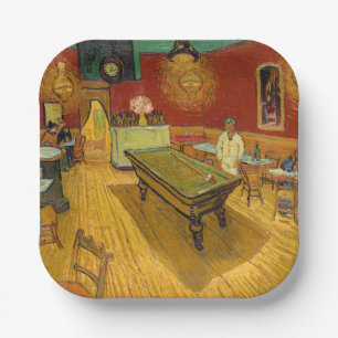 Plato De Papel Vincent van Gogh - The Night Cafe