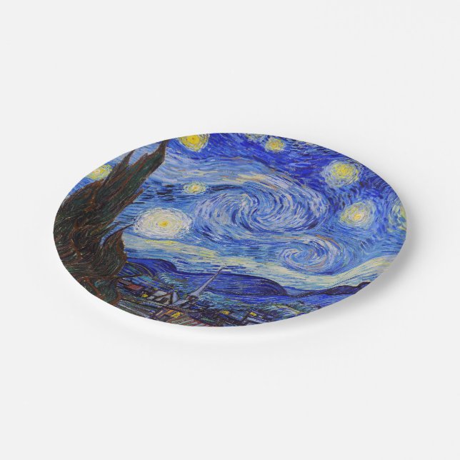 Plato De Papel Vincent Willem van Gogh , “ Starry Night ” (Angular)