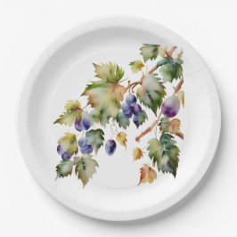 Plato De Papel Viñedo de Bodega Parra