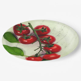 Plato De Papel Vines de tomate
