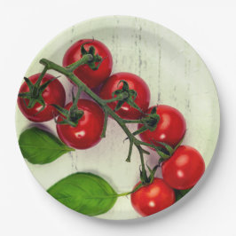 Plato De Papel Vines de tomate