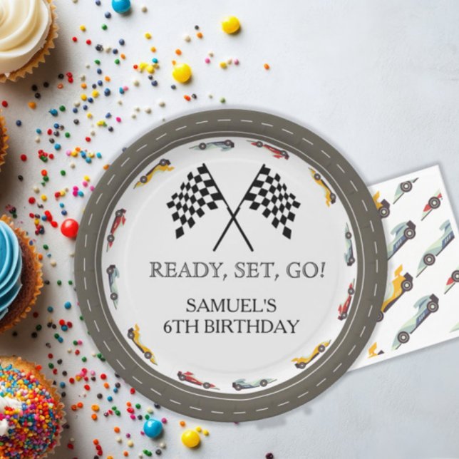 Plato De Papel Viñeta de Race Preparado para Coche Go (Subido por el creador)