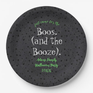 Plato De Papel Vino por el Boos y Booze Adult Halloween Party