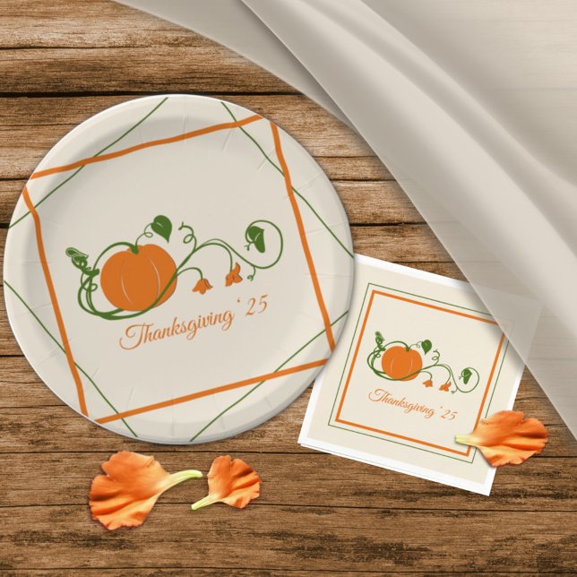 Plato De Papel Vinos de calabaza (Subido por el creador)