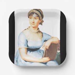 Plato de papel vintage de Jane Austen