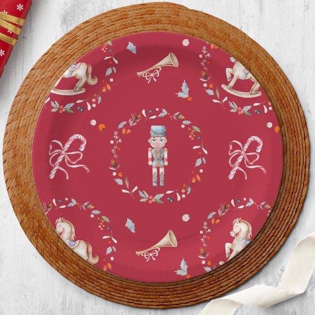 Plato de papel vintage de Navidad (Subido por el creador)