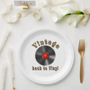 Plato De Papel Vintage - De vuelta a Vinyl, el registro vuelve