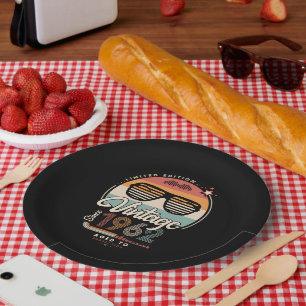 Plato De Papel Vintage desde 1962